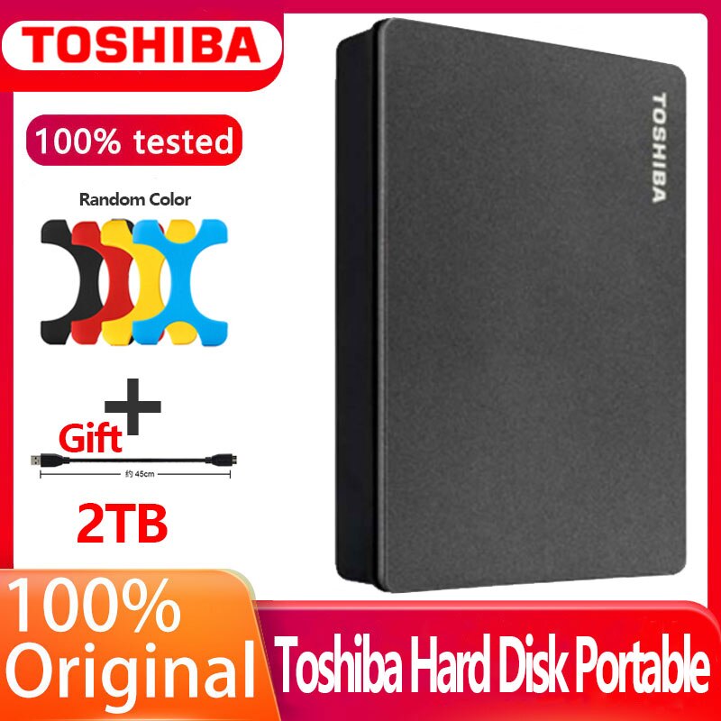 Toshiba HDD HD 2.5 2 테라바이트 하드 디스크 USB 3.0 Canivo Gaming Mac 용 휴대용 외장 하드 드라이브 PlayStation Xbox One